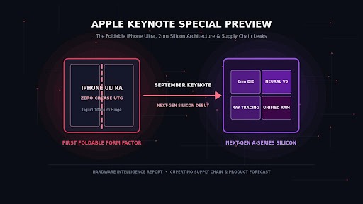 Keynote Apple 2026: Arriva iPhone Ultra Pieghevole e Chip 2nm